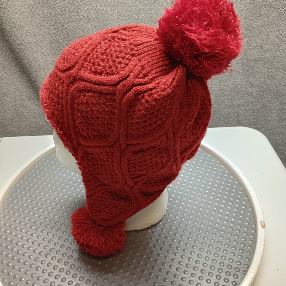 UGG Red Knit Pom-Pom Hat - Picture 2 of 6